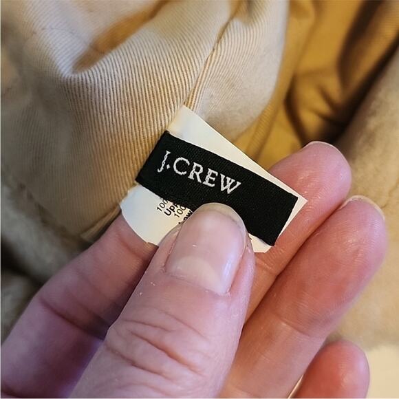 J.Crew White Tartan Shearling Plaid Trapper Hat with Ear Flaps